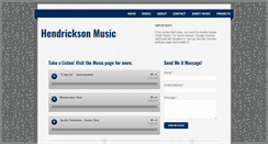 Desktop Screenshot of hendricksonmusic.com