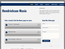 Tablet Screenshot of hendricksonmusic.com